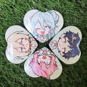 Enstars Fine Heart Buttons Holográficos