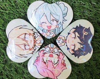 Enstars Fine Heart Buttons Holographic