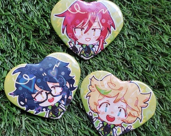 Enstars Switch Heart Buttons Holographic