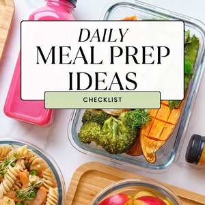 Tägliche gesunde Mahlzeit Ideen Checkliste Gesundheit & Fitness