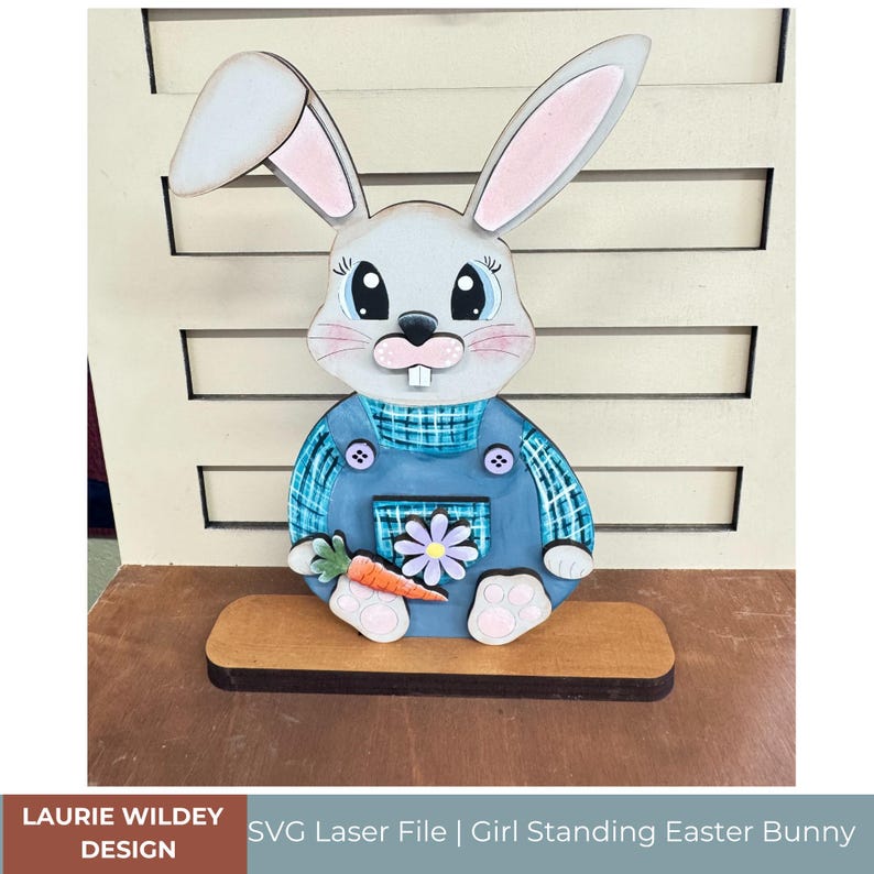 Lauri Svg Layered Easter Bunny SVG | Spring Shelf Sitter Laser Cut File - Etsy