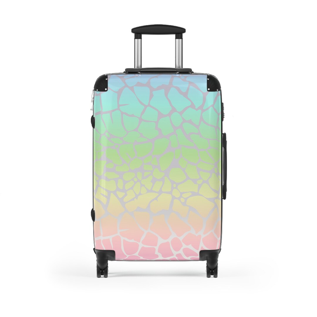 Cute Pastel Multicolored Luggage Suitcase Carry on Luggage Etsy