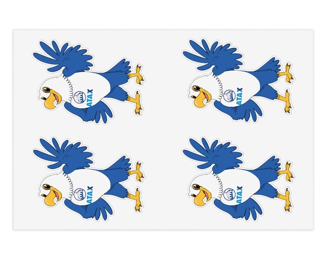 Atax Eagle Sticker Sheet Bundle, 10pcs - Colorful Bird Stickers, Fun Decor for Kids, School Supplies, Party Favors, Scrapbooking