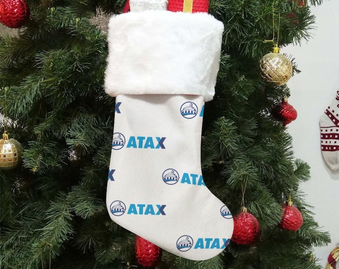 All-Over Print Christmas Socks With Plush Cuff