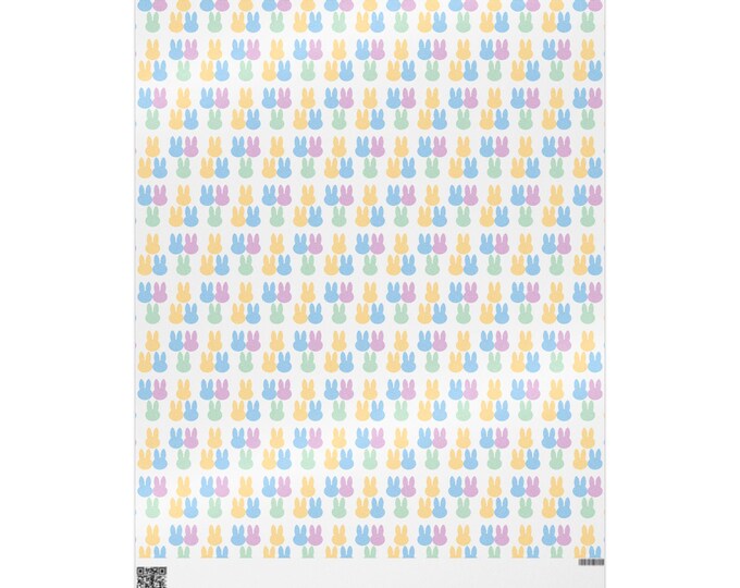 Easter Bunny Wrapping Papers, Gift Wrap Rolls, Cute Rabbit Holiday Packaging, Bunny Themed Craft Supplies, Easter Gift Decor