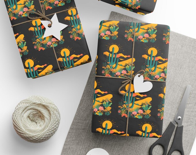 Cactus Wrapping Papers, Cacti Gifts, Mom, Mother-in-law, Sister, Wife, Aunt, Niece, Grandma, Mother's Day, Grandparent's Day, Birthday Wrap