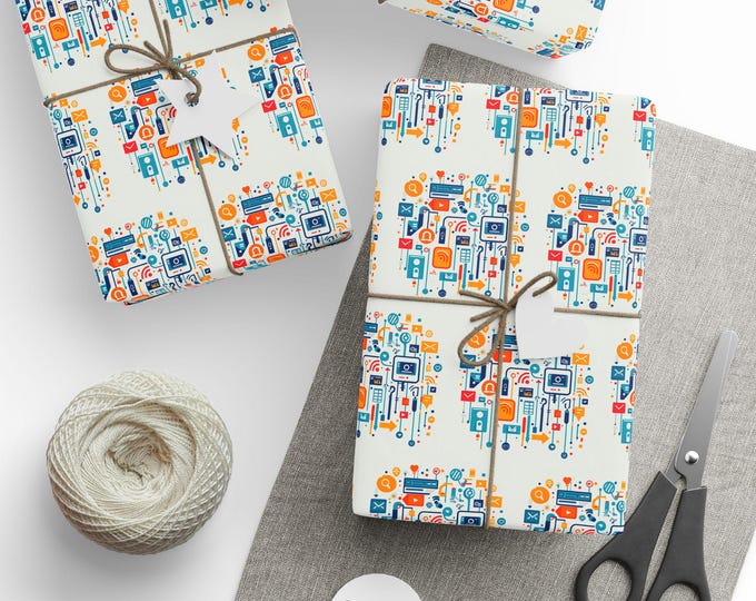 Abstract Wrapping Papers, Dad, Aunt, Uncle, Sister, Brother, Nephew, Niece, Daughter, Son, Grandpa, Grandma, Mother-in-law, Father-in-law