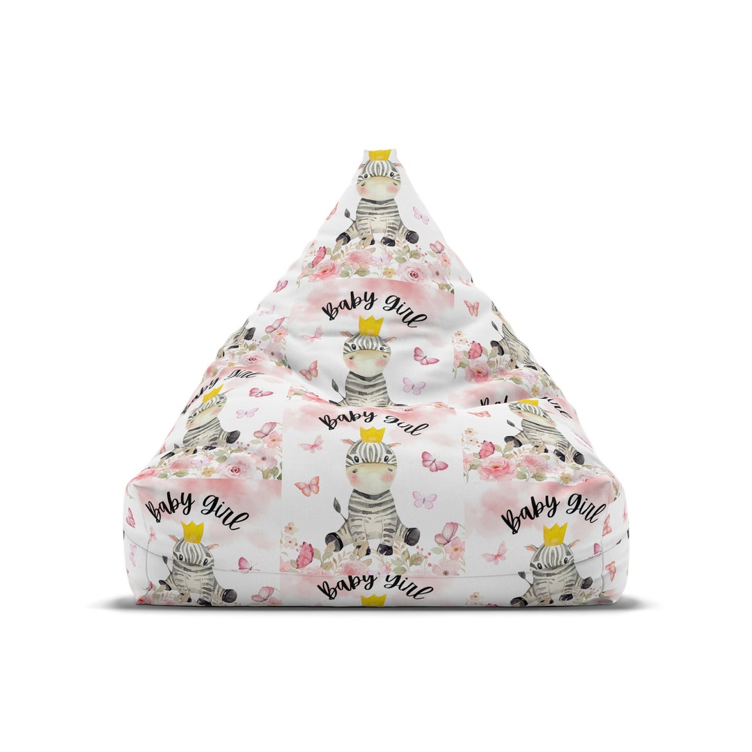 Baby Girl Bean Bag Cover Zebra Bean Bag Chair Cover Gift for Etsy