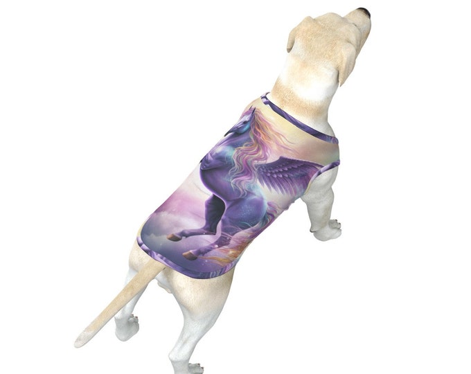 All-Over Pegasus Print Big Dog's Tank Top, Pegasus Dog Tank Tshirt, Dog Clothes, Dog Outfit, Dog Mom, Dog Dad, Dress My Dog, Dog Wardrobe