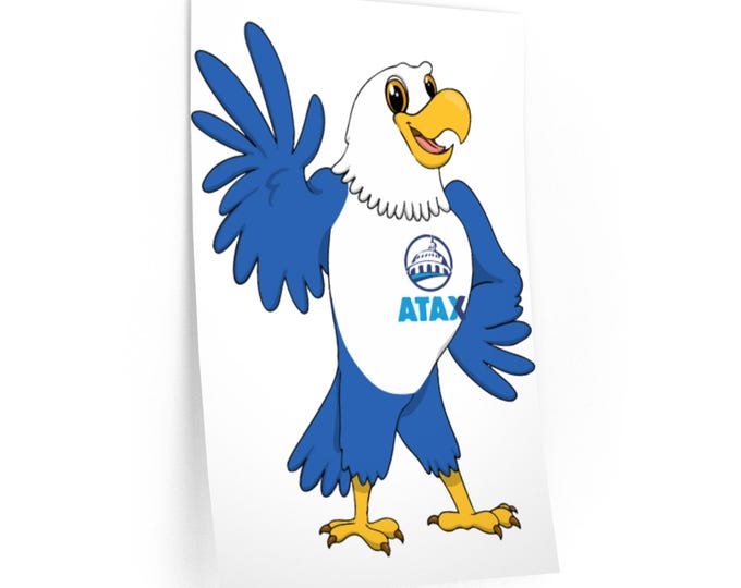 Cheerful Eagle Wall Decal for Atax Office