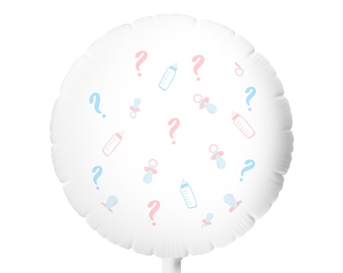 Mylar Helium Balloon, 22inch, Gender Reveal Balloon, Shower Gift, Party Balloon, Baby Shower, New Parents, Newborn Baby, Gift Balloon,