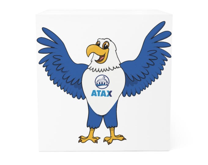 ATAX Eagle Note Cube, Cute Memo Pad for Office, School Supplies, Desk Accessory, Motivational Gift, Fun Stationery