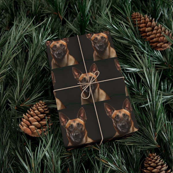 Wrapping Papers, Belgian Malinois, Maligator Gift Wrap, Malinois Owner, Maligator Mom, Maligator Dad, Dog Owner,