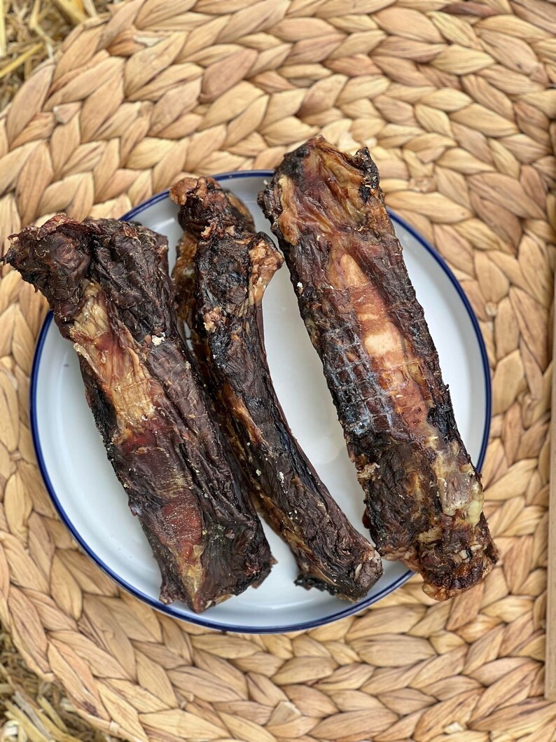 Dehydrated LARGE Beef Rib Bone With Meat Natural Treat for Dogs 100