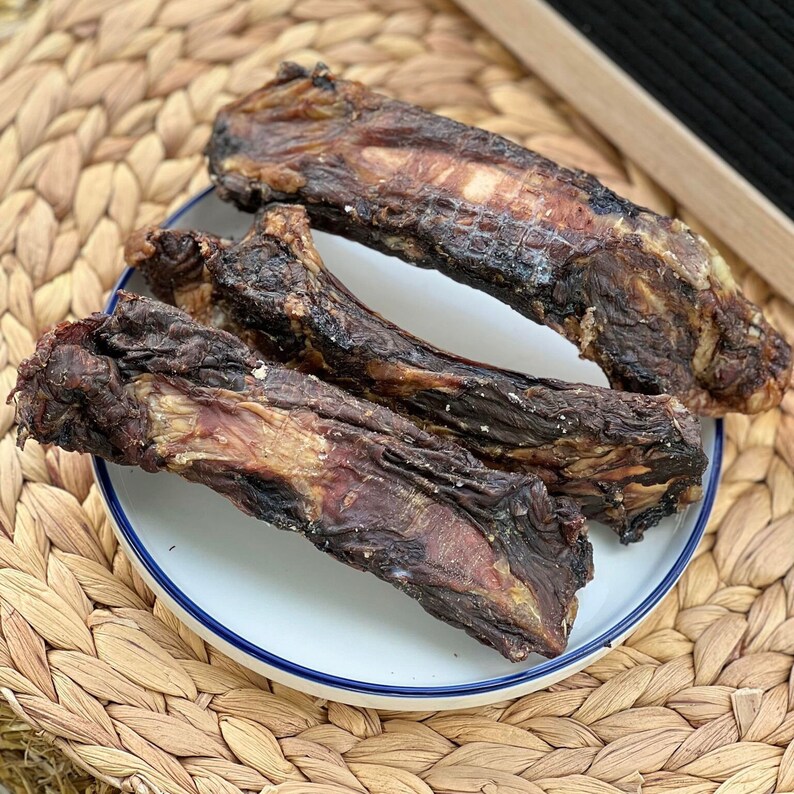 Dehydrated LARGE Beef Rib Bone With Meat Natural Treat for Dogs 100