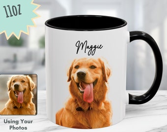 Custom Pet Photo Mug: Personalized Dog/Cat Coffee Cup (11oz)