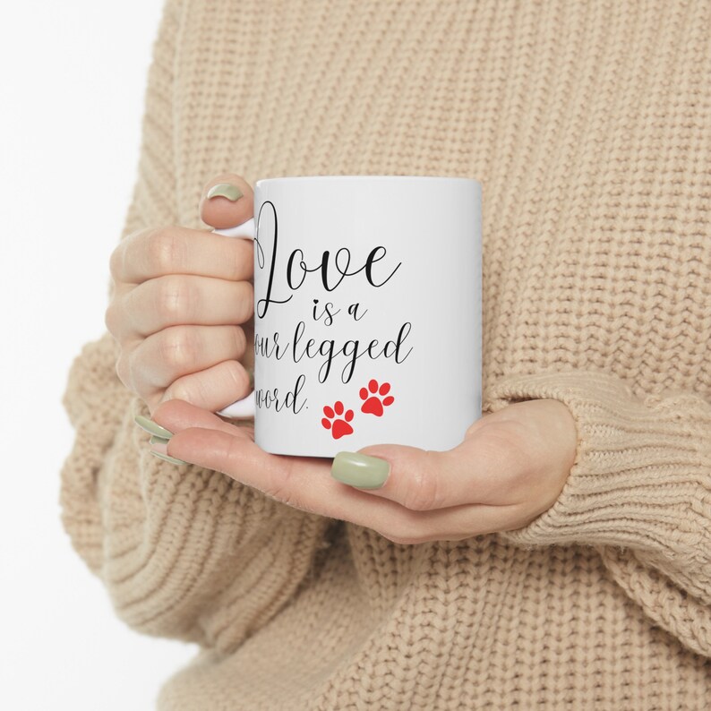 Pet Lover Mug, Sentimental Ceramic Coffee or Tea Mug, Pet Owner Birthday Gift, 11oz or 15oz, Dishwasher Safe Gift for Dog Mom or Cat Mom image 3