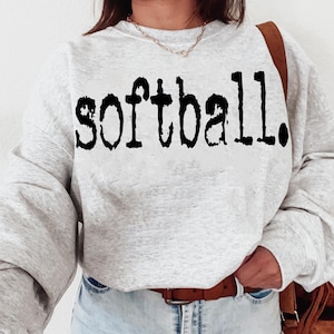Vintage 00s Contes Softball Print T-Shirt Grau L