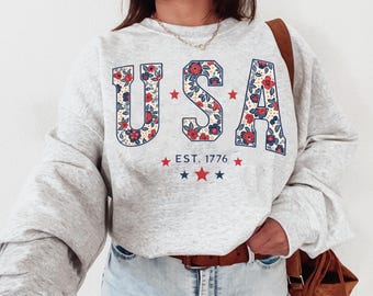 Kwiatowy USA PNG SVG, Retro Ameryka Png, 4 lipca Png, 4 lipca Projekt sublimacji, Coquette Ameryka Svg, Patriotyczny Png, Dziewczęcy Png