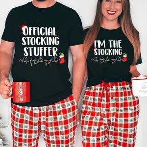 Christmas Couples Matching PNG, Matching Christmas Svg, Couples Christmas Shirts Png, Official Stocking Stuffer Png, Xmas Party Couple Tee