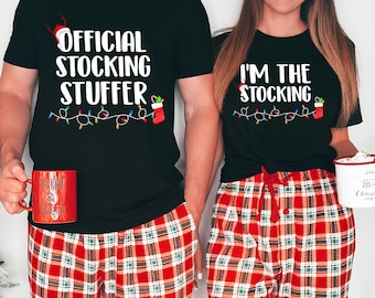 Christmas Couples Matching PNG, Matching Christmas Svg, Couples Christmas Shirts Png, Official Stocking Stuffer Png, Xmas Party Couple Tee