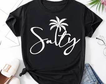 Salty PNG SVG, Trendy Summer Png, Salty Summer Svg, Beach Png, Palm summer Svg, Summer Vibes Png, Summer Sublimation