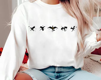Fourth Wing Sweatshirt Png, Basgiath War College Sweatshirt Svg, Violet Sorrengail Png, Bookish Sweatshirt Svg, Fantasy Book Dragon Png