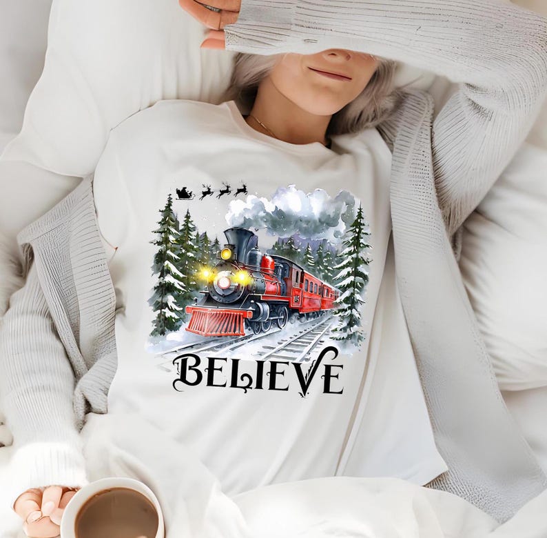 Believe North Pole Train Png, North Pole Train Png, Christmas Design ...