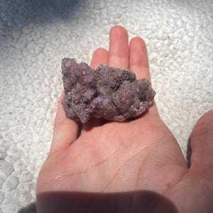 raw spirit quartz (amethyst variation) gemstone