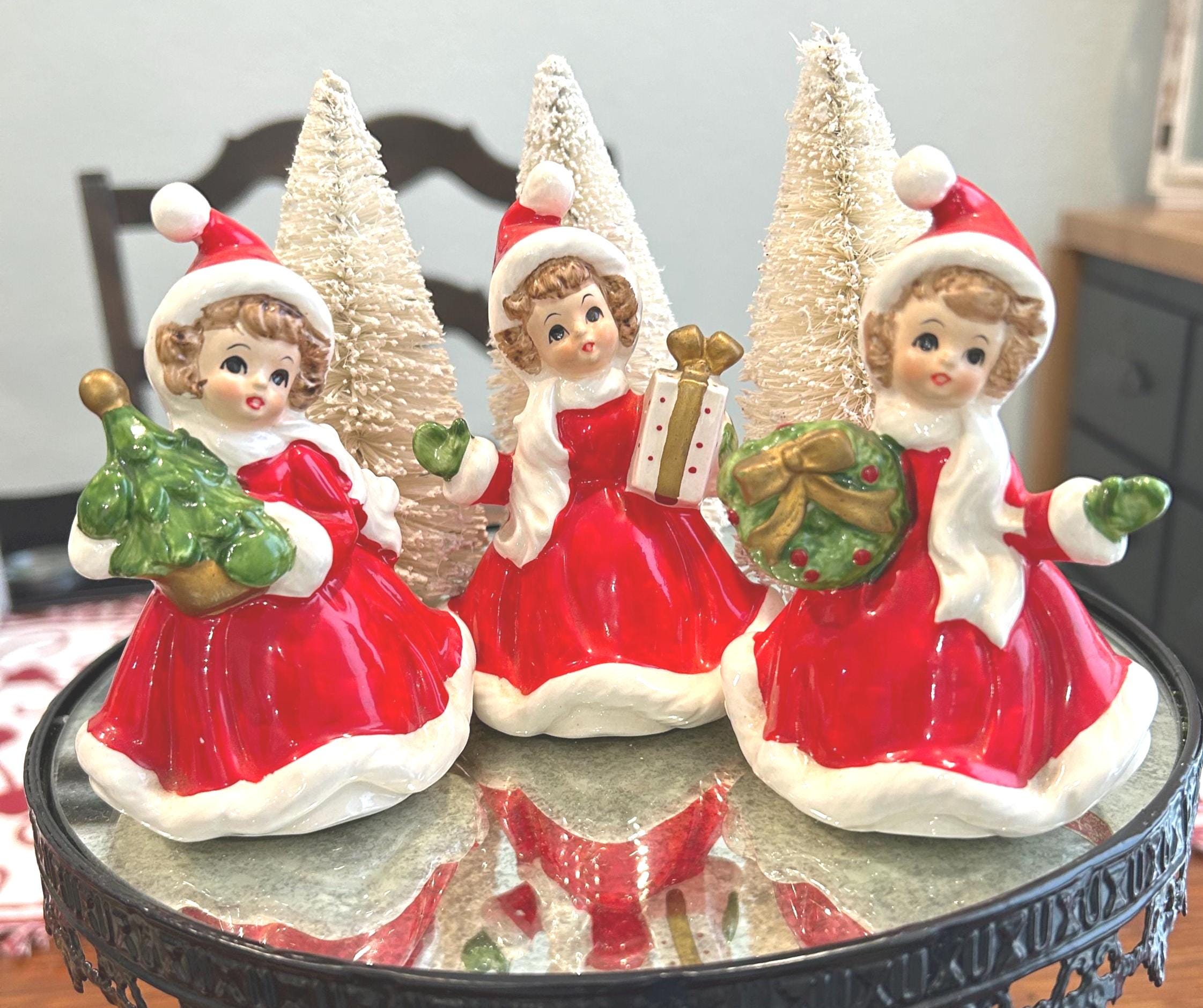 Lefton Christmas Figurines - Etsy