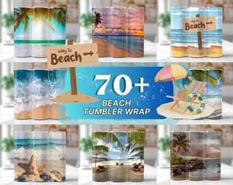 70+ Beach Tumbler Wrap 20oz skinny tumbler beach wrap Ocean tumbler wrap digital download sublimation graphics instant download sublimation