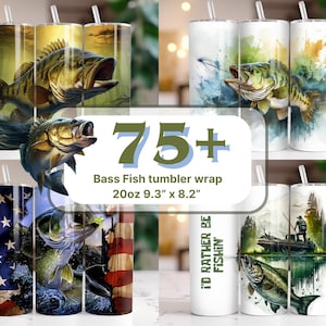 Fish Lure Tumbler Design, 20 Oz Skinny Tumbler Design, Sublimation
