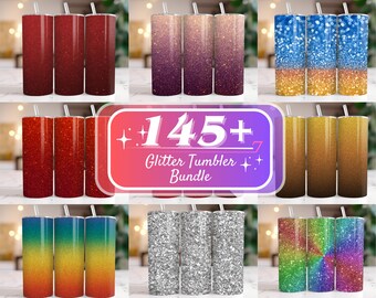 145+ Glitter Tumbler Wrap Bundle, Glitter Color Tumbler Wrap, Sparkle Style Glitter ombre Tumbler Wrap, 20OZ Perfect Glitter Tumblers PNG