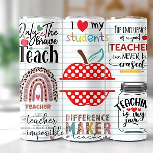 330 20oz Teacher Life Tumbler Wrap, Back To School Sublimation Image Nutrition Facts 20oz skinny, Messy Bun Teacher Inspire Affirmation PNG image 8