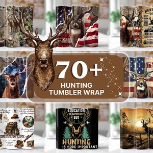 70+ Hunting tumbler wrap, Deer Hunting life 20oz Skinny Tumbler Sublimation Designs, Hunting PNG File Digital Download Camo Tumbler wrap png