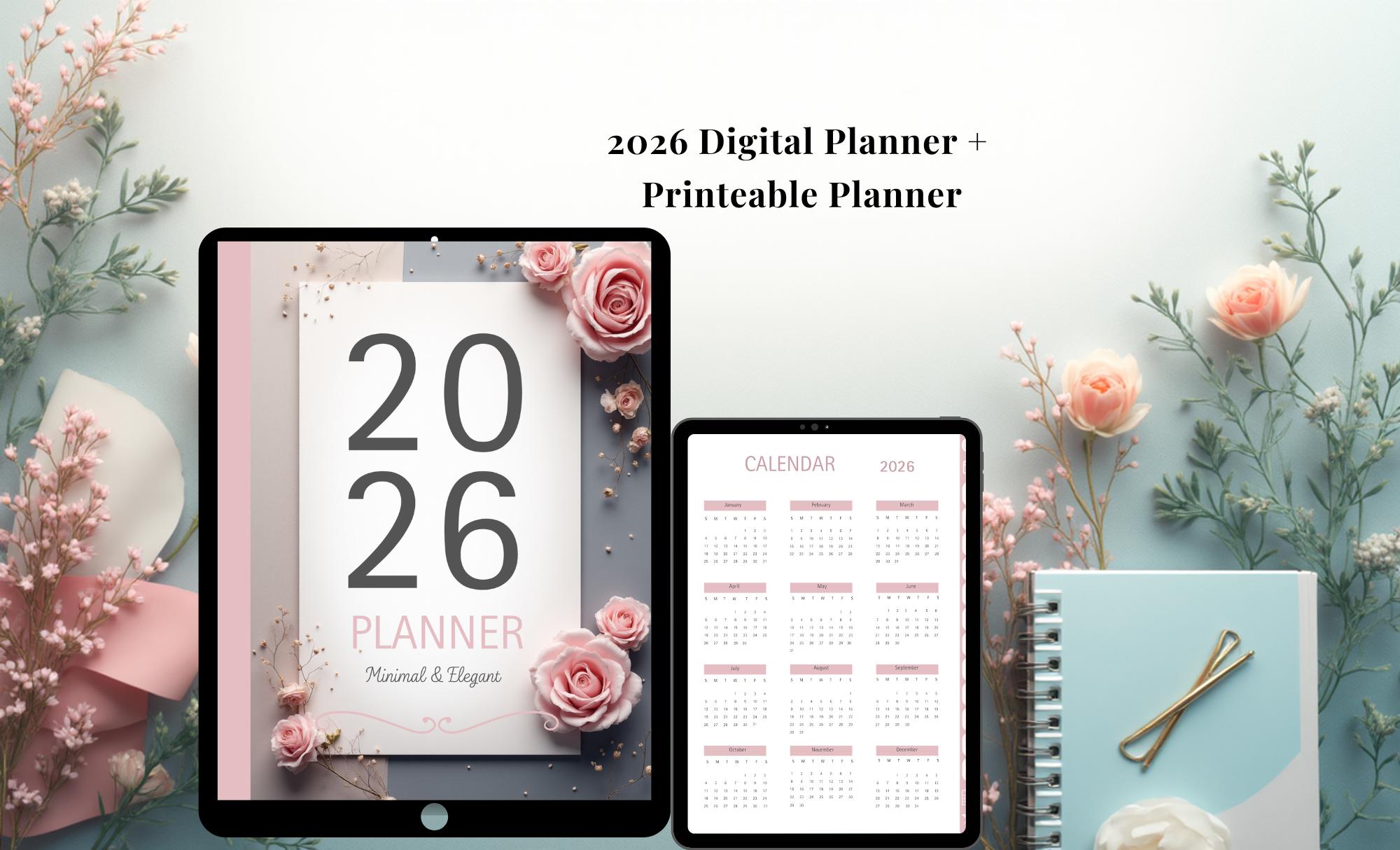 2026 Digital & Printable Planner for Women Entrepreneurs - Etsy
