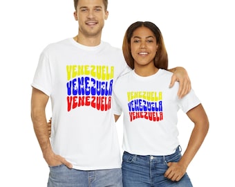 Venezuelan Flag Tshirt for Gift Unisex Heavy Cotton Tee - Gift Venezuela Shirt - Venezuela Shirt Unisex