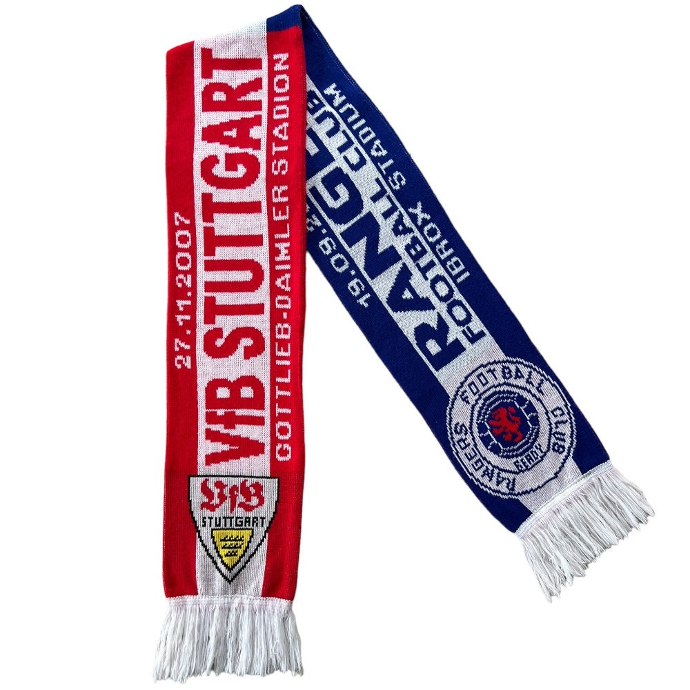 【正規vintage VFB Stuttgart football scarf】 vintage VFB Stuttgart football scarf】