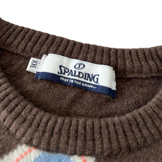 Vintage vlněný crewneck svetr Spalding [L] - image 4
