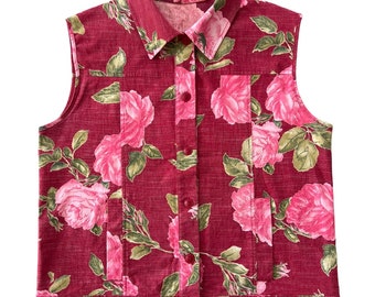 veste hipster vintage à fleurs [L]