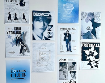 Impressions d'art inspirées du texte TXT (10JPGS) | Téléchargement numérique - Poster Kpop imprimable - Impressions Kpop - Art mural | parfait pour la décoration de chambre, et plus encore !