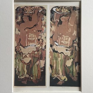 Braque, estampe vintage, Canephorus 1922, grande impression contrecollée, oeuvre d'art célèbre, estampe originale. Cadeau pour amateur d'art.