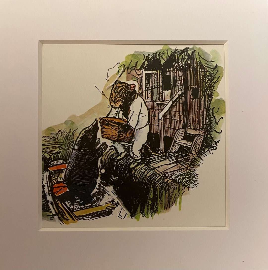 The Wind in the Willows Print Small Mounted Print Vintage - Etsy