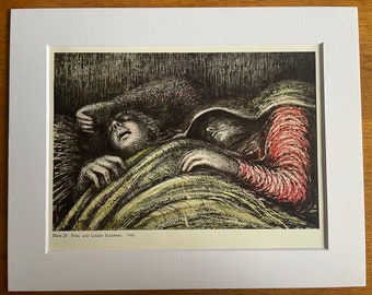 ヘンリー・ムーア『岩に囲まれた木彫』、ヘンリー・ムーアの素描、限定