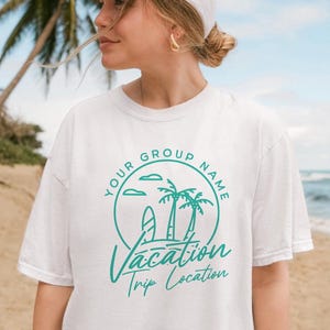 Personalized Family Vacation Shirts, Matching Group Shirts, Custom Family Matching, Beach Vacation, Friends Vacation, Family Travel Shirt
