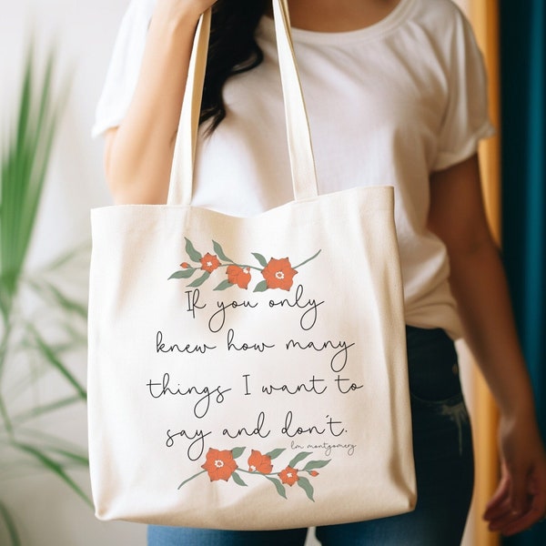 Anne of Green Gables Tote Bag, Anne of Green Gables, Green Gables, Anne With an E, Book Quote Bag, Book Quote Gift, Book Lover Gift