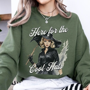 Retro Witch Halloween Sweatshirt, Cute Witchy Shirt, Vintage Fall Sweater, Retro Fall Aesthetic, Spooky Season Apparel
