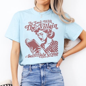 In Love With the Villain Shirt, Smut Reader, Romantasy Reader, Romance Reader, Book Lover Shirt, Bookish Gift, Book Tropes