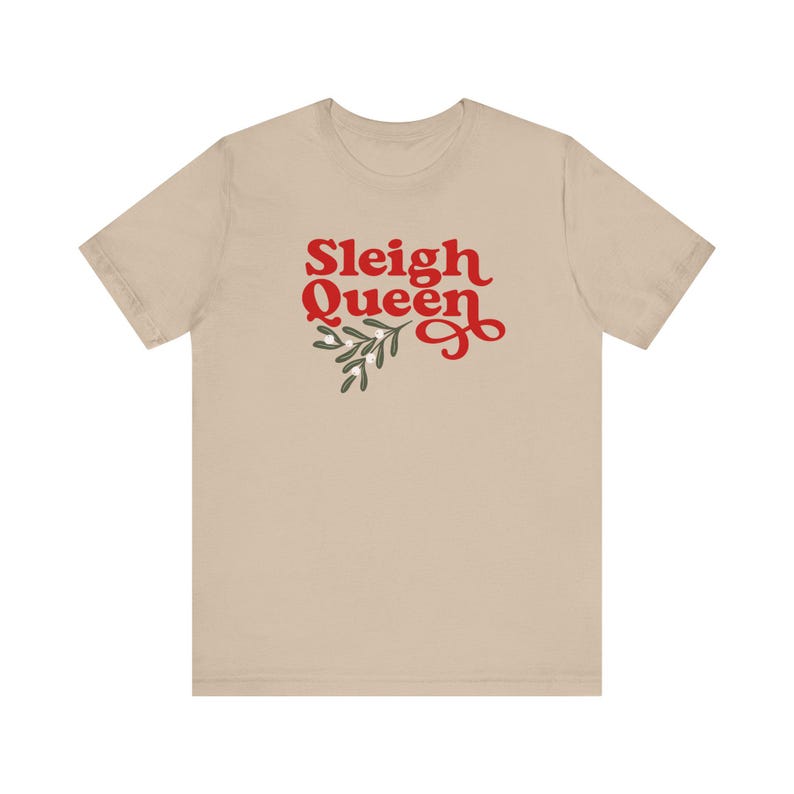 Funny Christmas Shirt, Girly Christmas, Pink Christmas, Xmas Tshirt, Vintage Holiday Tee, Sleigh Queen image 7