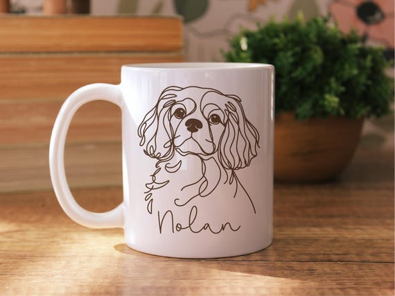 Personalized Cavalier King Charles Mug, Custom Dog Mug, Custom Pet Mug, Dog Mom Gift, Dog Dad